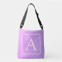 Monograma simple | Ombre rosa/morado sutil