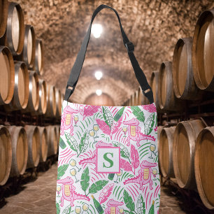 Bolso Cruzado Monograma verde rosado del vino de la laguna