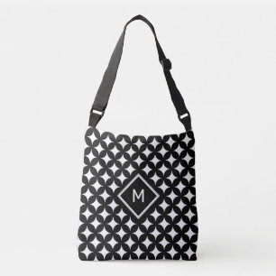 Bolso Cruzado Monograma y patrón de estrella de cuatro puntas so