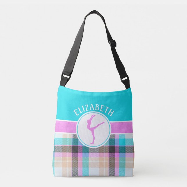 Bolso Cruzado Monogramed Summer Tartan Gymnastics Chicas golosos (Anverso)