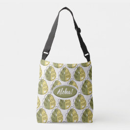 Bolso Cruzado Monstera Leaves - Green