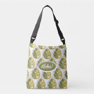 Bolso Cruzado Monstera Leaves - Green