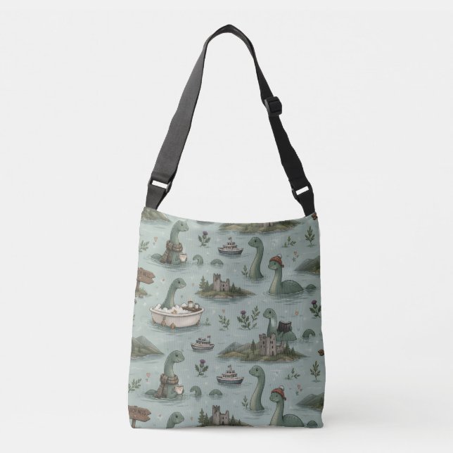 Bolso Cruzado Monstruo del lago Ness  (Anverso)