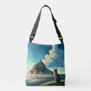 Bolso Cruzado Mont Saint-Michel Gato de Viaje de Francia