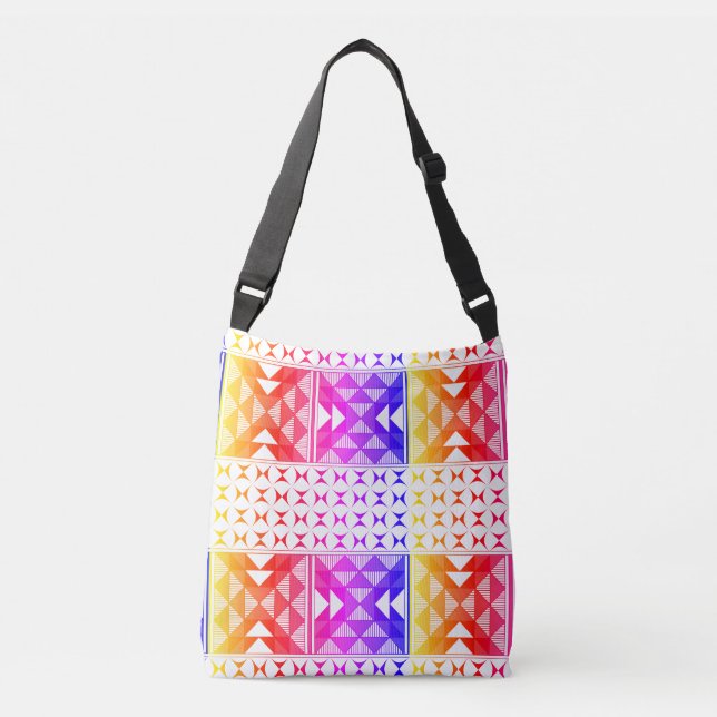 Bolso Cruzado Montañas arcoiris sagradas (Anverso)