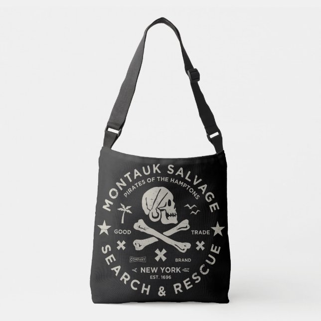 Bolso Cruzado Montauk Salvage Co. Logo Tote Bag Medium (Anverso)