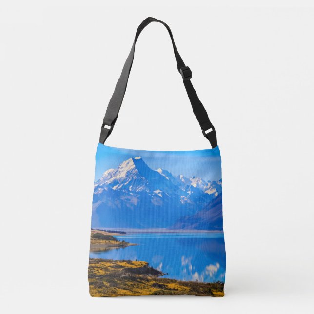 Bolso Cruzado Monte Cook con vistas al lago Pukaki, NZ (Reverso)