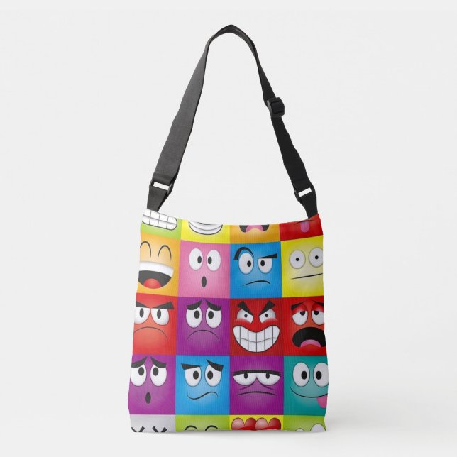 Bolso Cruzado Moods and Emoticons (Anverso)