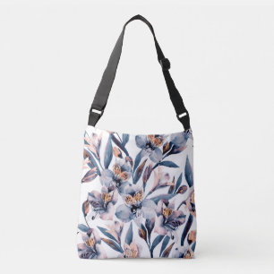 Bolso Cruzado Moody Alstroemeria: Patrón de flores acuáticas
