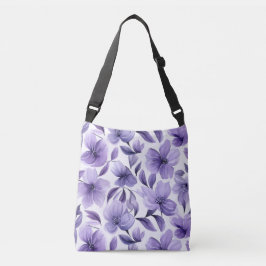 Bolso Cruzado Morado Floral