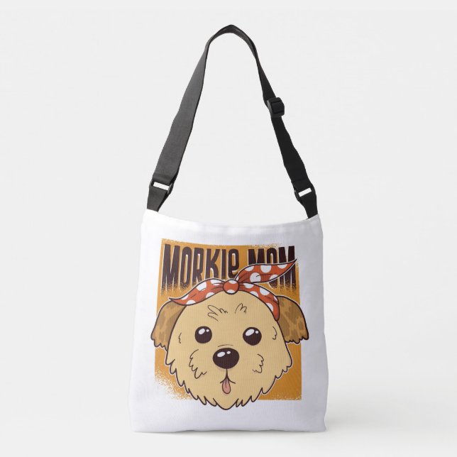 Bolso Cruzado Morkie Mom Design (Anverso)