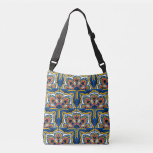 Bolso Cruzado Mosaico Indio Talavera: Cerámica sin Marea.