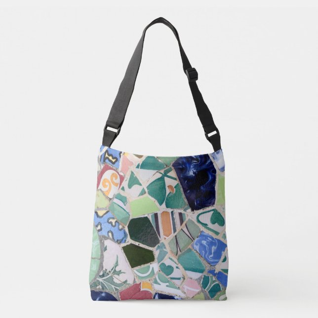 Bolso Cruzado Mosaicos de Guell del parque (Anverso)