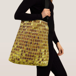 Bolso Cruzado Mosaicos de oro Elegante lujo moderno