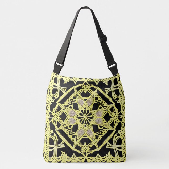 Bolso Cruzado Motif Allure Black and Gold (Anverso)