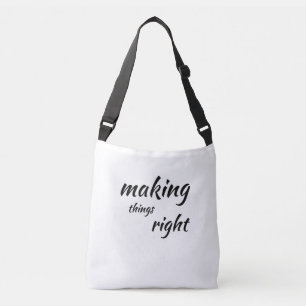 Bolso Cruzado Motivador, tipografía y cómo "hacer las cosas bien