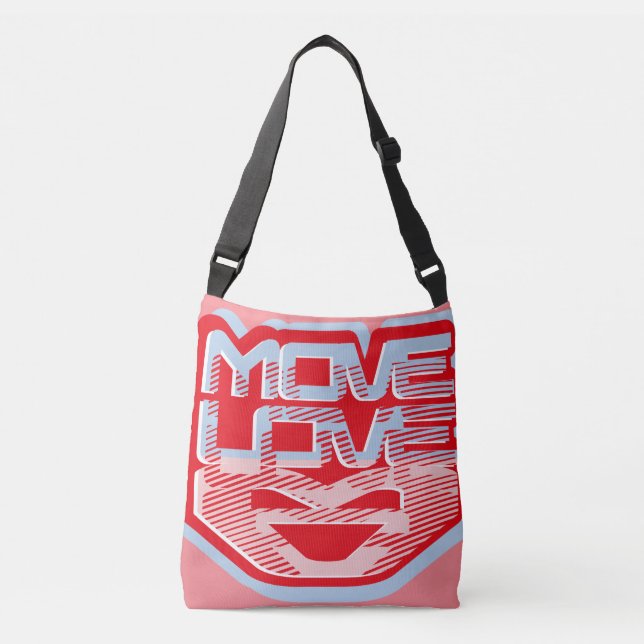 BOLSO CRUZADO MOVE LOVE HEART BY MASANSER PIXELAT (Anverso)