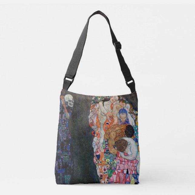Bolso Cruzado Muerte y vida | Gustav Klimt | (Anverso)
