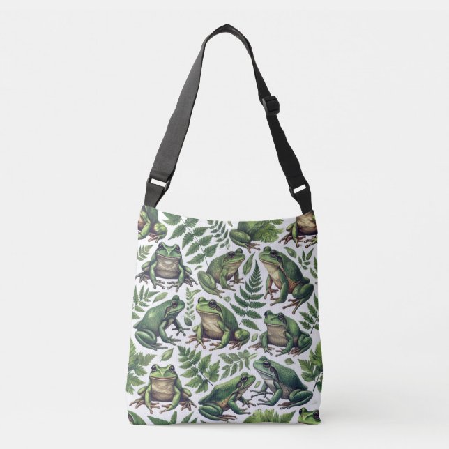 Bolso Cruzado Mug. de ranas forestales (Anverso)