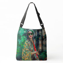 Mujer con gafas de sol verdes