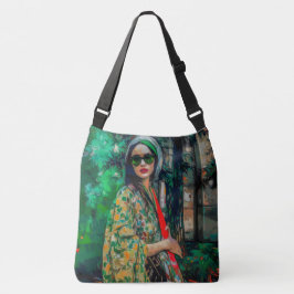 Bolso Cruzado Mujer con gafas de sol verdes