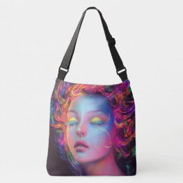 Bolso Cruzado Mujer extranjera con pelo cósmico