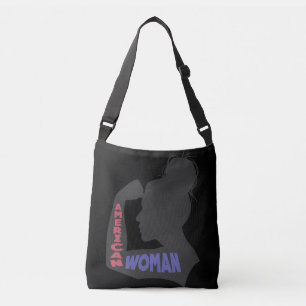 Bolso Cruzado Mujer norteamericana gris oscuro