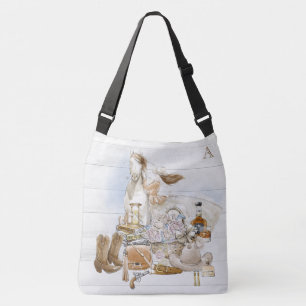 Bolso Cruzado *~* Mujer occidental Gorra de caza con flores rust