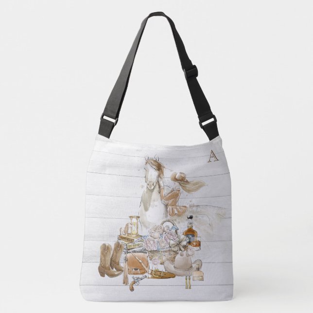 Bolso Cruzado *~* Mujer occidental Gorra de pistola de caballos  (Anverso)