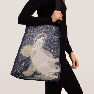 Bolso Cruzado mujer soñadora y gato