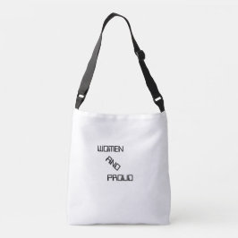 BOLSO CRUZADO MUJER Y ORGULLOSO DE UN LADO EDITABLE