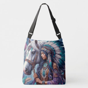 Bolso Cruzado mujeres indígenas nativas americanas indias caball