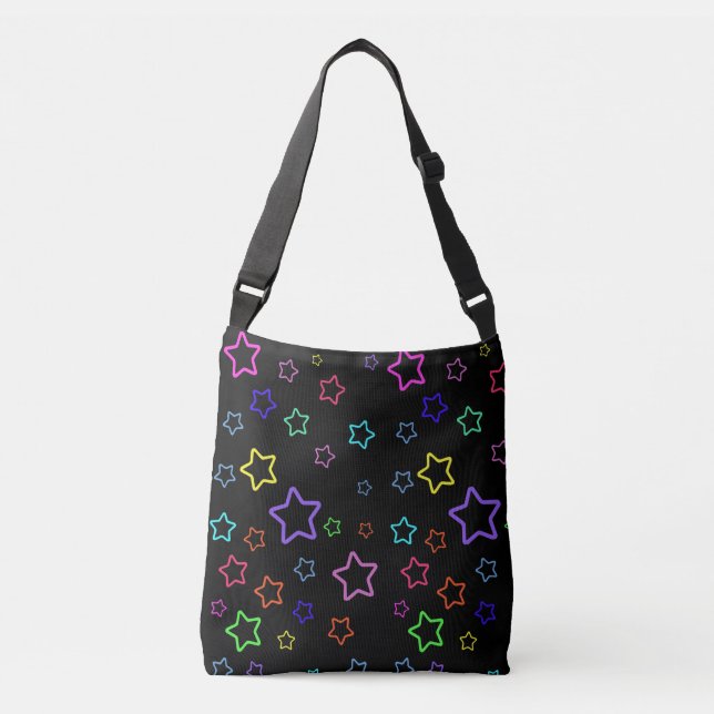 Bolso Cruzado Multicolored Starry Night (Anverso)