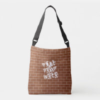 Muro de ladrillo Crossbody Bag Brown - Texto Perso