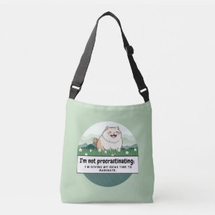 Bolso Cruzado Musa de Whiskered: Gato Grasa Silencioso inspira a