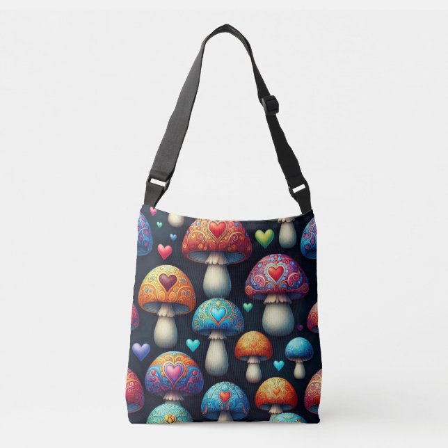 Bolso Cruzado Mushroom Love (Anverso)