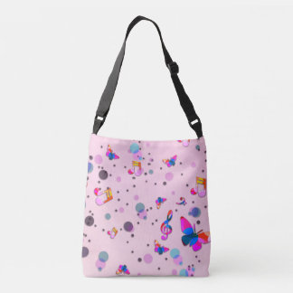 Bolso Cruzado Música bailarina de colores en rosa