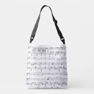 Bolso Cruzado Música de hojas blancas