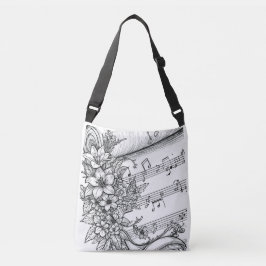 Bolso Cruzado Musical Lily Vintage Floral Tote Bag
