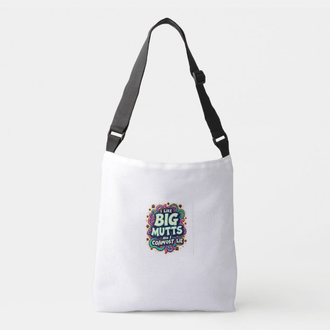 Bolso Cruzado Mutts psicodélicos (Anverso)