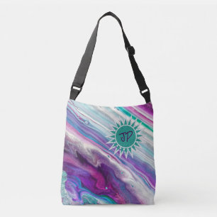 Bolso Cruzado Muy colorido cuerpo cruzado Tote Bag con tus inici