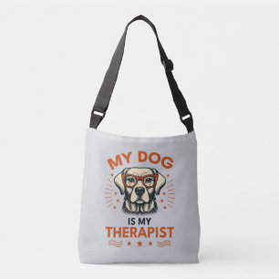 Bolso Cruzado My dog is my therapist