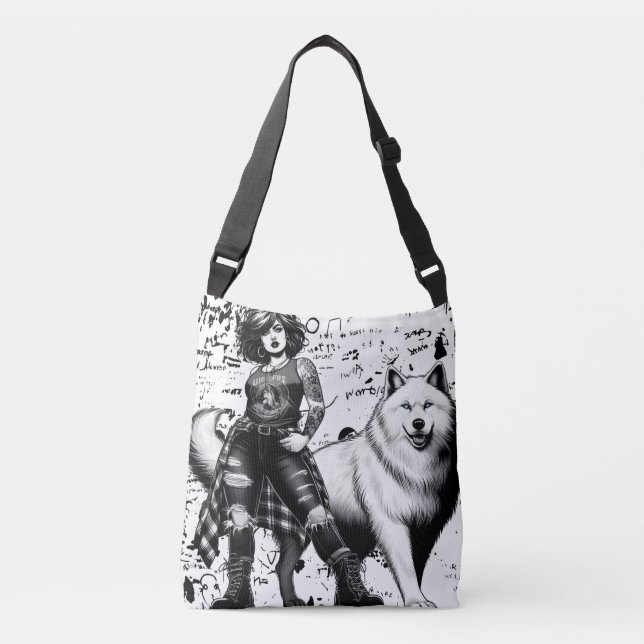 Bolso Cruzado Nacido para ser salvaje, con estilo Slay. (Anverso)
