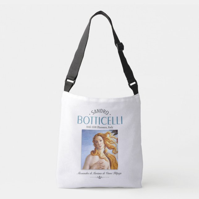 Bolso Cruzado Nacimiento de Botticelli de Venus Pintura y Painte (Anverso)