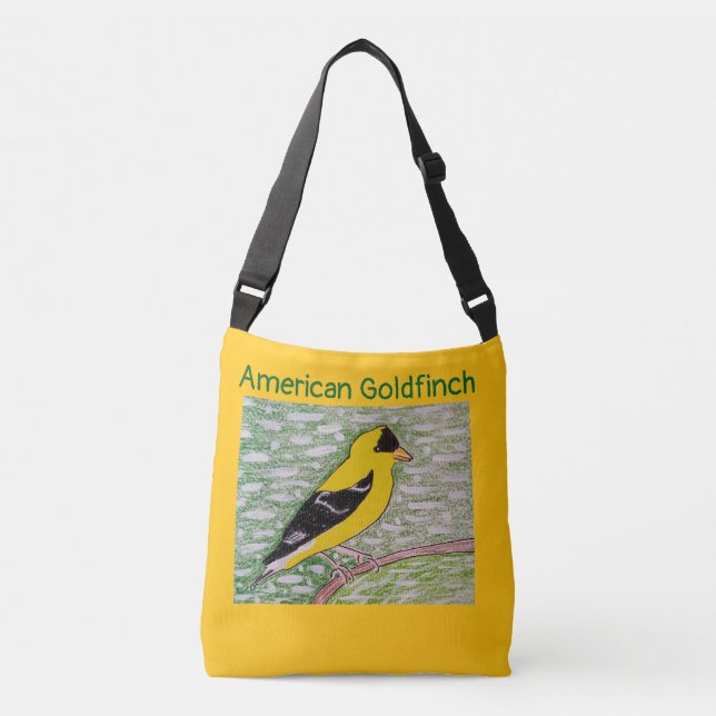 Bolso Cruzado Naranja Amarillo americano Goldfinch (Anverso)