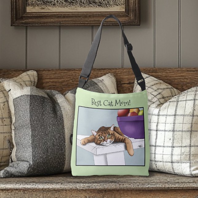 Bolso Cruzado Naranja del Día de la Madre Tabby Gato (Subido por el creador)
