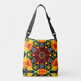 Bolso Cruzado Naranja floral