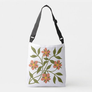 BOLSO CRUZADO NARANJA FLOWERS