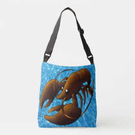 Bolso Cruzado Naranja Personalizado Cute Lobster