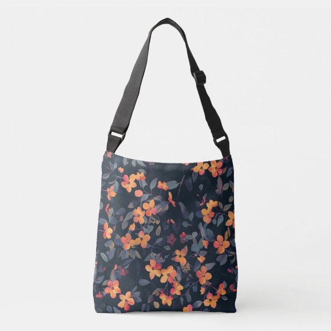 Bolso Cruzado Naranja Poppies (Anverso)